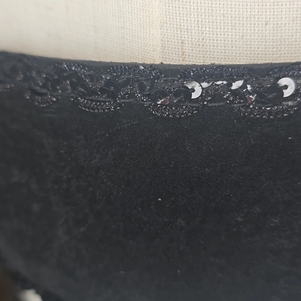 Vintage Geniune Suede Embellished Belt